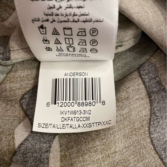 BCBGMaxAzria Anderson Camouflage-Print Silk Shirt - Picture 7 of 8